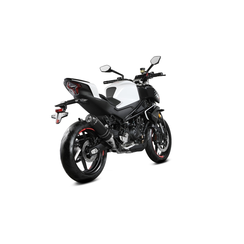 Kipufogóvég STORM GP Black with carbon cap részére CFMOTO 450 NK 2023-2024