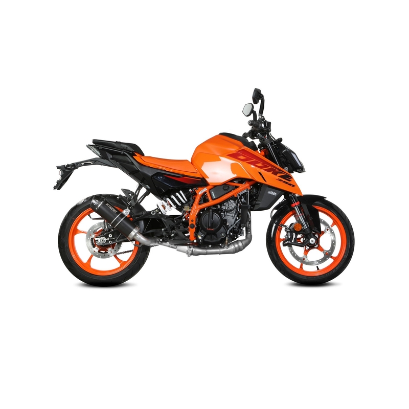 Kipufogóvég STORM GP Black with carbon cap részére KTM Duke 390 2024-2026, KTM Duke 125 2024-2026