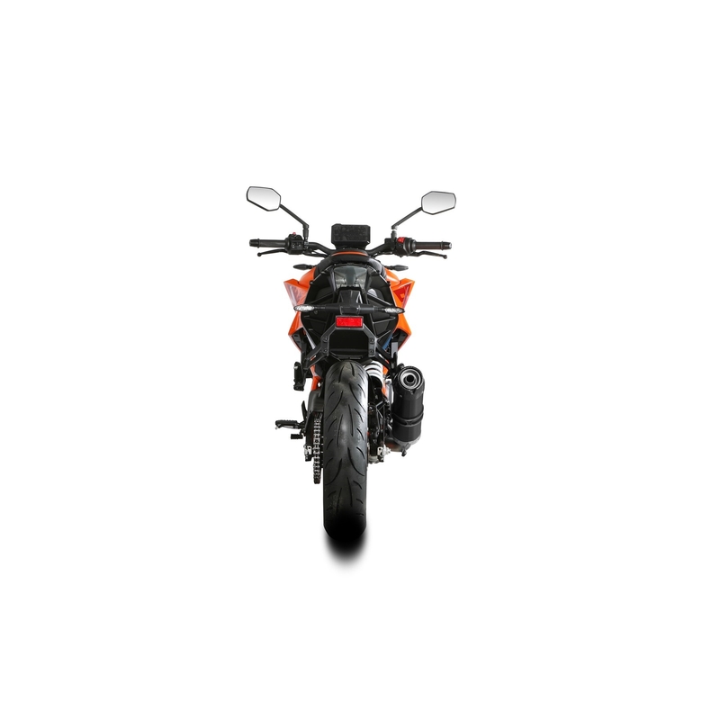 Kipufogóvég STORM GP Black with carbon cap részére KTM Duke 390 2024-2026, KTM Duke 125 2024-2026