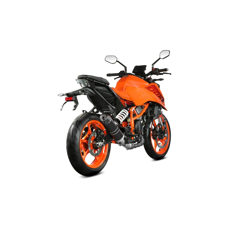 Kipufogóvég STORM GP Black with carbon cap részére KTM Duke 390 2024-2026, KTM Duke 125 2024-2026