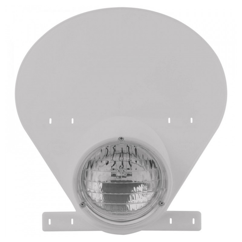Fejidom lámpával POLISPORT with halogen bulb fehér