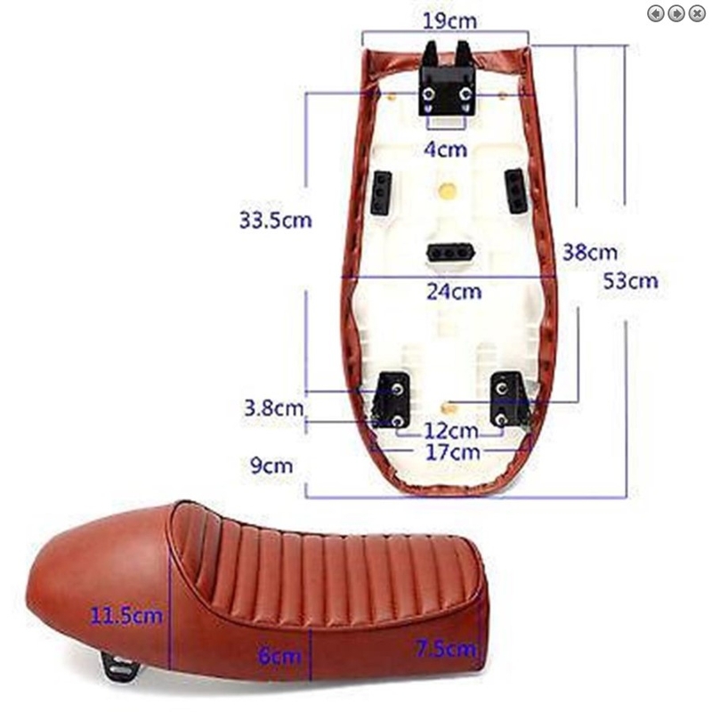 Univerzális motoros ülés R-TECH Cafe Racer Vintage