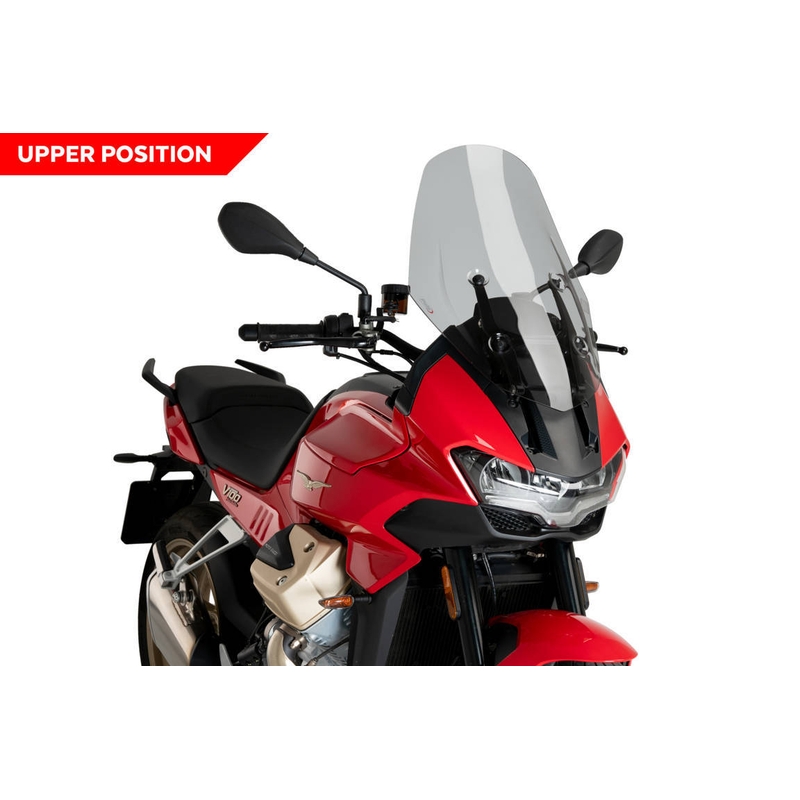 Windscreen PUIG TOURING smoke részére MOTO GUZZI V100 Mandello 1000 / S 2023-2026, MOTO GUZZI Stelvio 1000 2024-2026