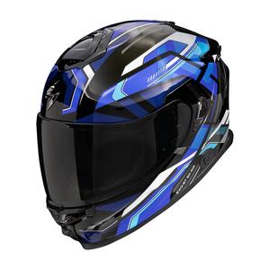 Scorpion EXO-GT SP Air Augusta zárt motoros bukósisak fekete-szürke-kék