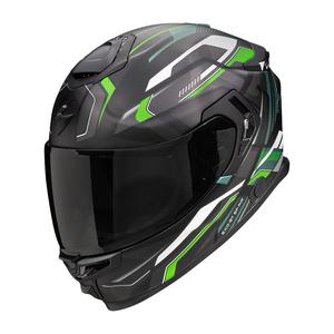 Scorpion EXO-GT SP Air Augusta zárt motoros bukósisak fekete-szürke-zöld
