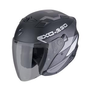 SCORPION EXO-230 BAND nyitott motoros bukósisak matt fekete-ezüst