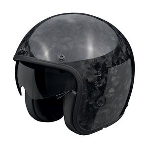 Scorpion Belfast EVO ONYX CARBON SOLID nyitott motoros bukósisak fekete