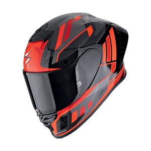 Scorpion EXO-R1 EVO II AIR VITAL zárt motoros bukósisak fekete-ezüst-piros