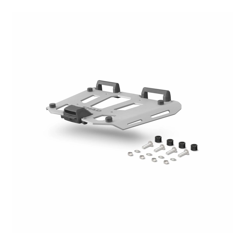 Complete set of aluminum cases SHAD TERRA, 37L topcase + 47L / 47L side cases, including mounting kit and plate SHAD DUCATI MULTISTRADA 950 / 1200 / 1260