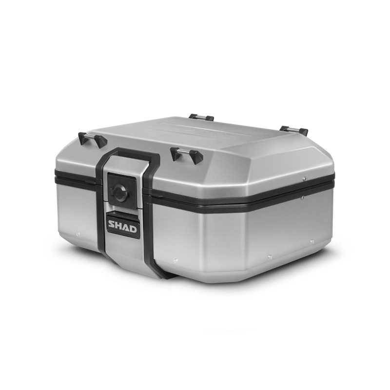 Complete set of aluminum cases SHAD TERRA, 37L topcase + 47L / 47L side cases, including mounting kit and plate SHAD DUCATI MULTISTRADA 950 / 1200 / 1260