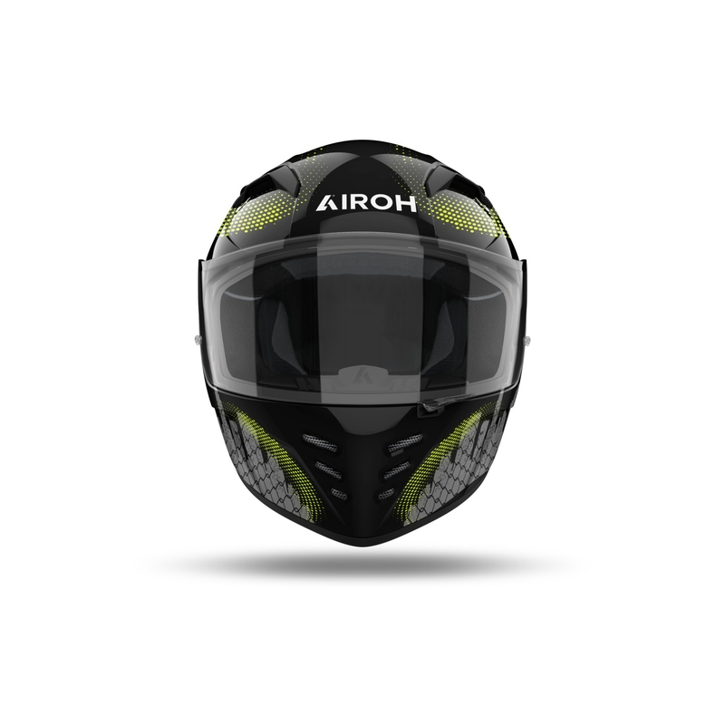 Airoh CONNOR Gamer zárt motoros bukósisak fekete-szürke-fluo sárga