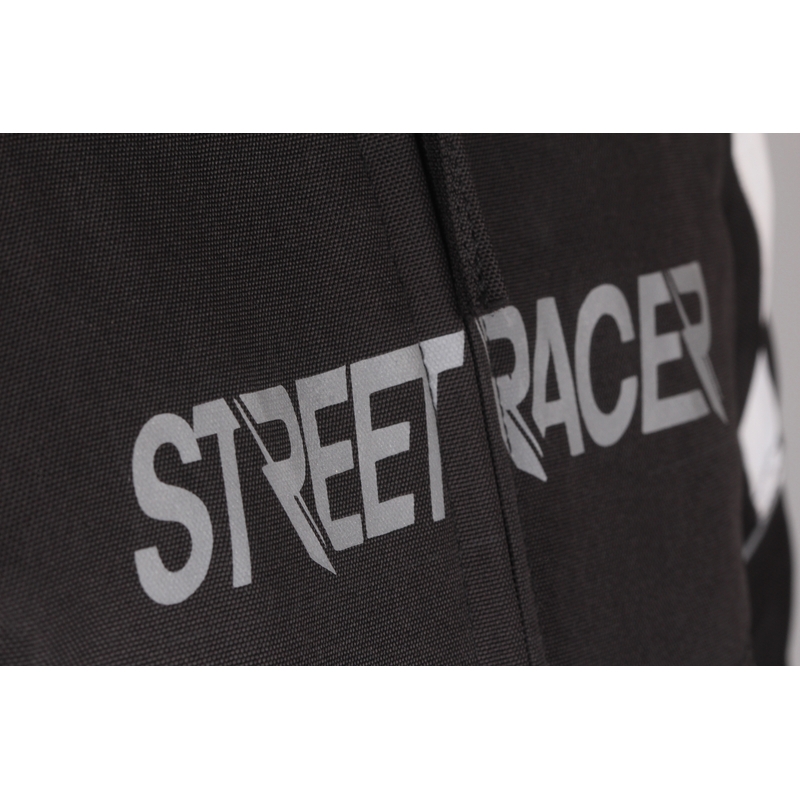 Motoros kabát Street Racer Spark fekete-fehér
