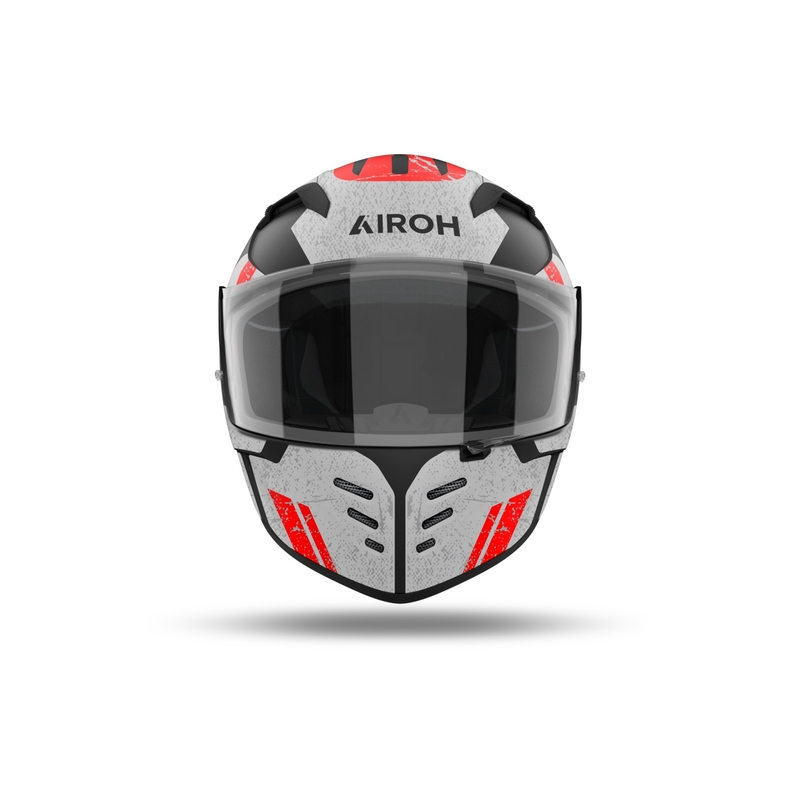 Airoh CONNOR Omega zárt motoros bukósisak matt fehér-piros