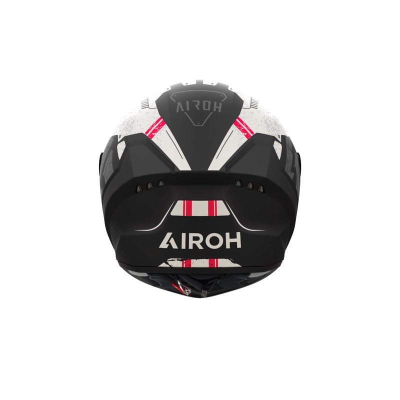 Airoh CONNOR Omega zárt motoros bukósisak matt fehér-piros