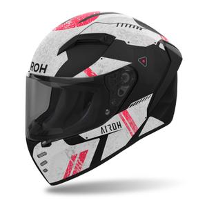 Airoh CONNOR Omega zárt motoros bukósisak matt fehér-piros