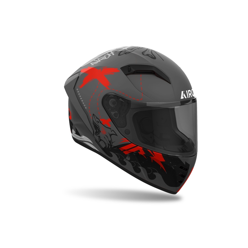 Airoh CONNOR Desperado zárt motoros bukósisak matt narancssárga