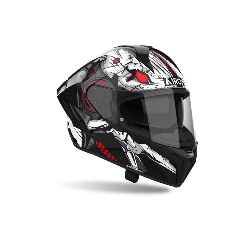Airoh MATRYX Nytro zárt motoros bukósisak fényes fekete-fehér