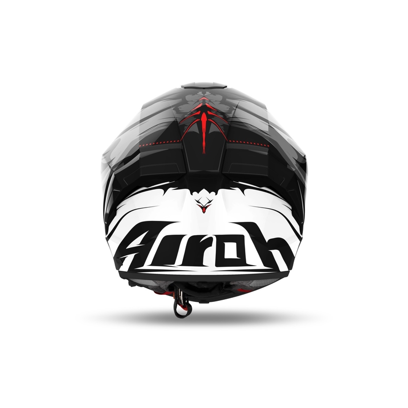 Airoh MATRYX Nytro zárt motoros bukósisak fényes fekete-fehér