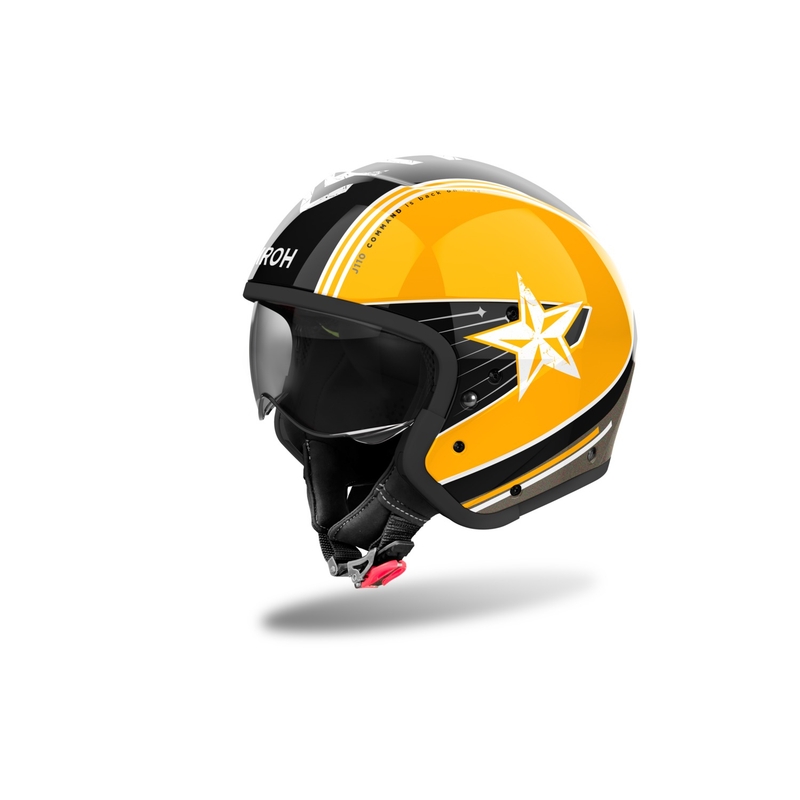 Airoh J110 Command levehető állú motoros bukósisak fényes sárga
