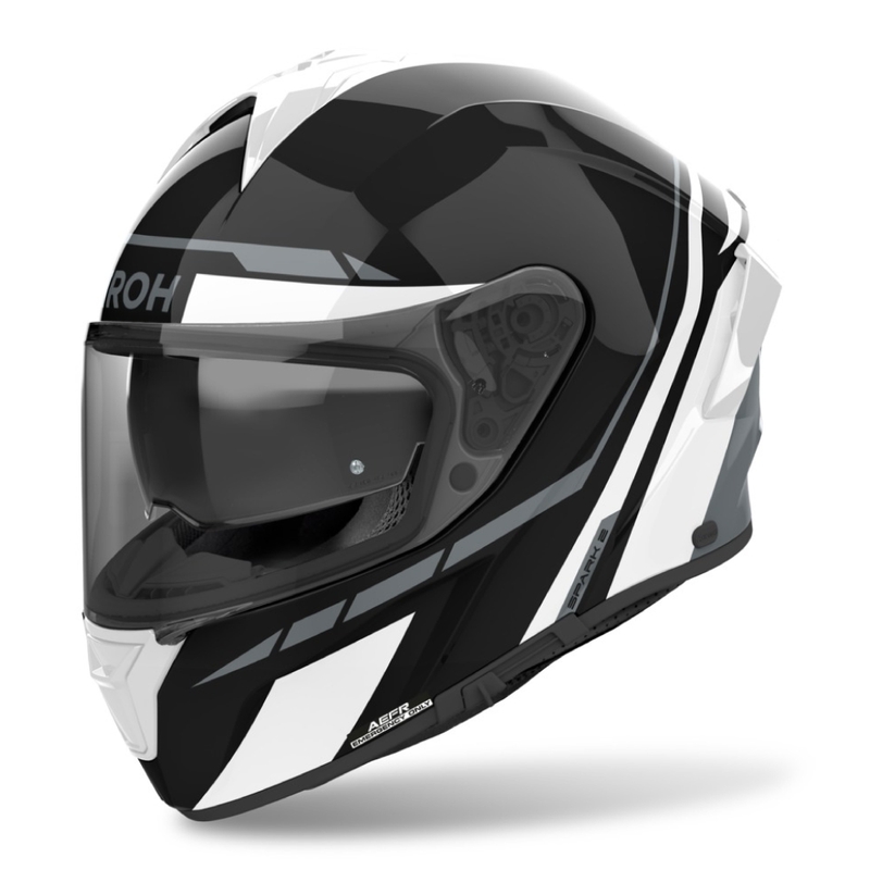 Airoh SPARK 2 Spinner zárt motoros bukósisak fényes fehér