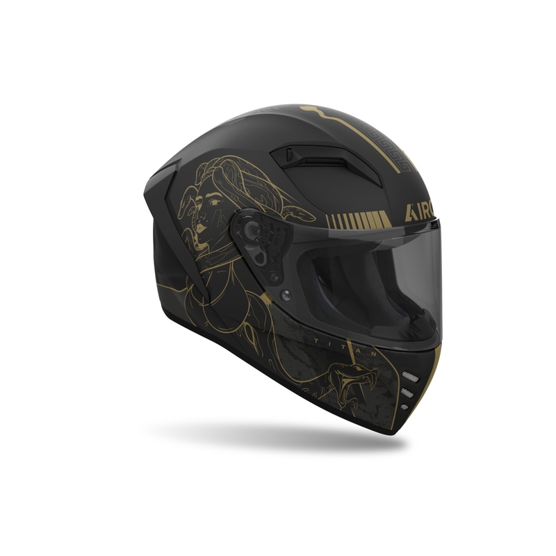Airoh CONNOR Titan zárt motoros bukósisak matt fekete