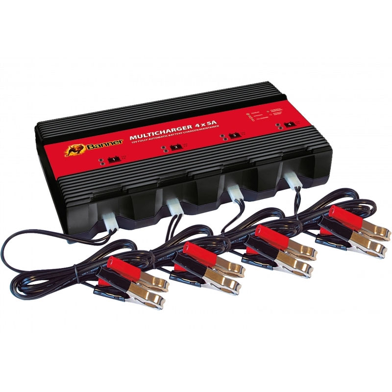 Banner Multicharger 4x5A akkumulátor töltő 12V-os akkumulátorokhoz