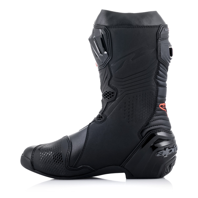 Alpinestars Supertech R motoros csizma fekete-fehér-fluo piros-fluo sárga