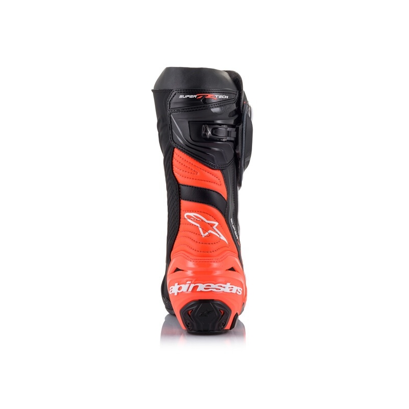 Alpinestars Supertech R motoros csizma fekete-fluo piros-fehér-szürke