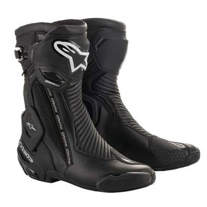 Alpinestars SMX Plus 2 Gore-Tex motoros csizma fekete-ezüst