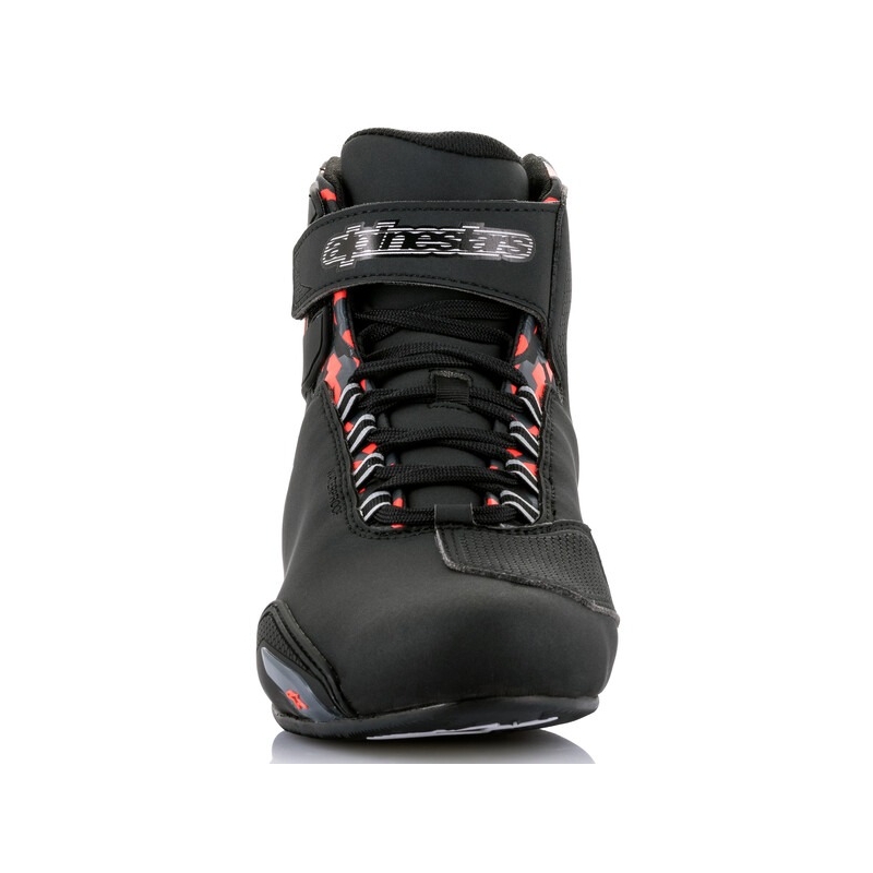 Alpinestars Sektor Waterproof motoros cipő fekete-piros-szürke-camo