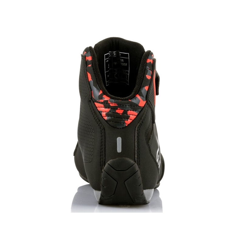 Alpinestars Sektor Waterproof motoros cipő fekete-piros-szürke-camo
