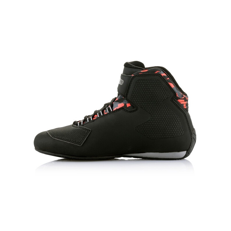 Alpinestars Sektor Waterproof motoros cipő fekete-piros-szürke-camo