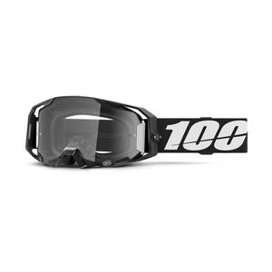 100% ARmatic motocross szemüveg fekete, átlátszó plexivel