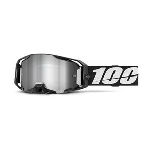 100% ARmatic motocross szemüveg fekete, tükörezüst plexivel