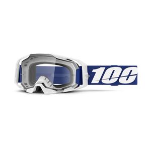 100% ARmatic motocross szemüveg kék, átlátszó plexivel