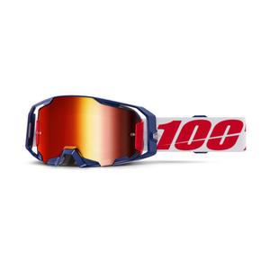 100% ARmatic Mach Z motocross szemüveg, piros plexivel