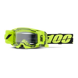 100% ARmatic Forecast motocross szemüveg sárga, átlátszó plexivel