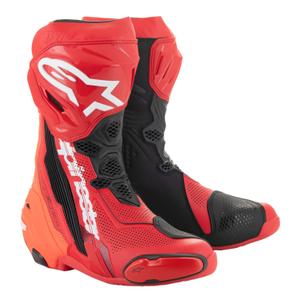 Alpinestars Supertech R Vented motoros csizma  fluo piros-piros