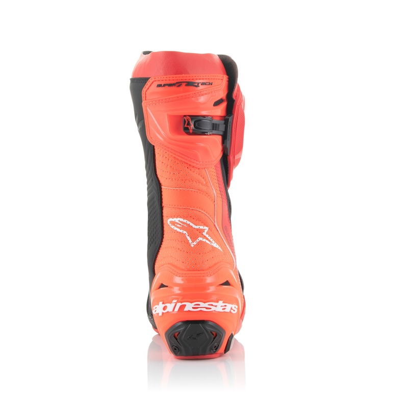 Alpinestars Supertech R Vented motoros csizma  fluo piros-piros