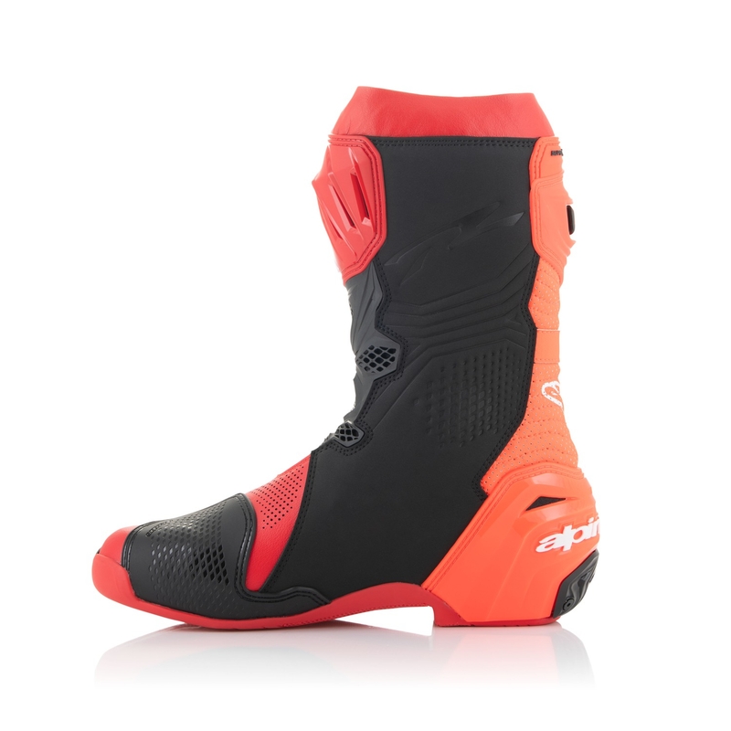 Alpinestars Supertech R Vented motoros csizma  fluo piros-piros