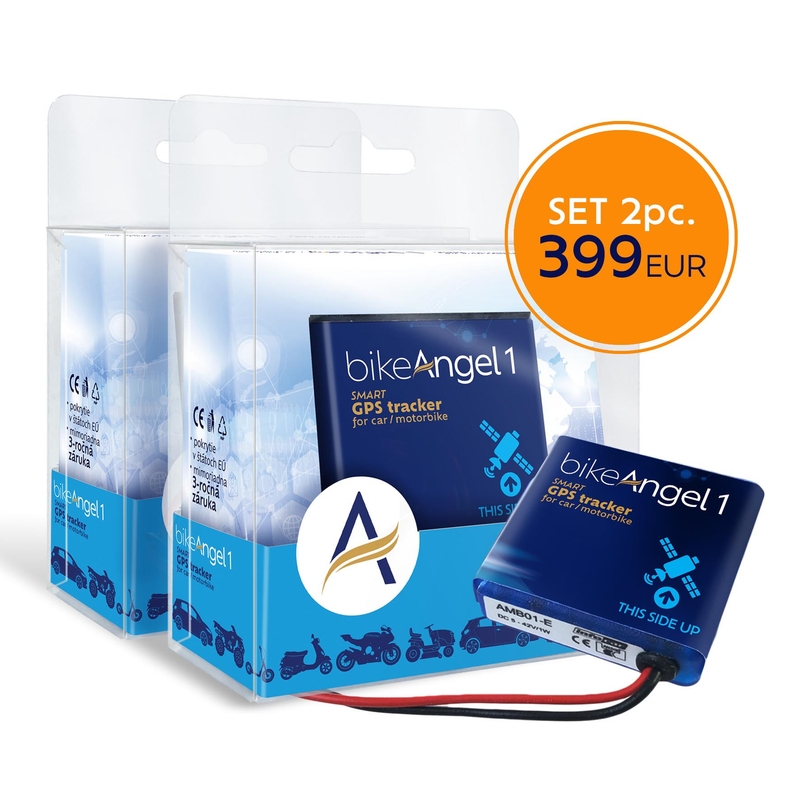 BikeAngel 1 motorkerékpár megfigyelő és megfigyelő rendszer EU+Balkan 2 db-os készlet