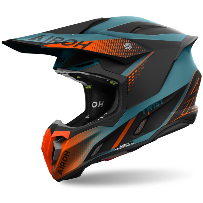 Airoh Twist 3 Shard motocross sisak  matt narancssárga