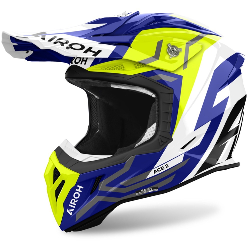 Airoh Aviator Ace 2 Ground Motocross Bukósisak, fényes sárga