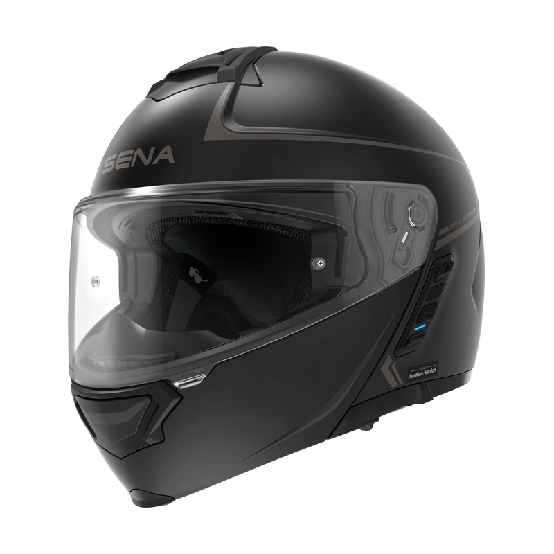 SENA Impulse felnyitható motorkerékpár sisak Mesh headsettel matt fekete