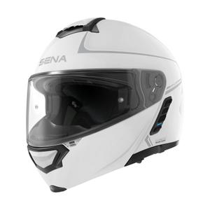 SENA Impulse felnyitható motorkerékpár sisak Mesh headsettel fényes fehér