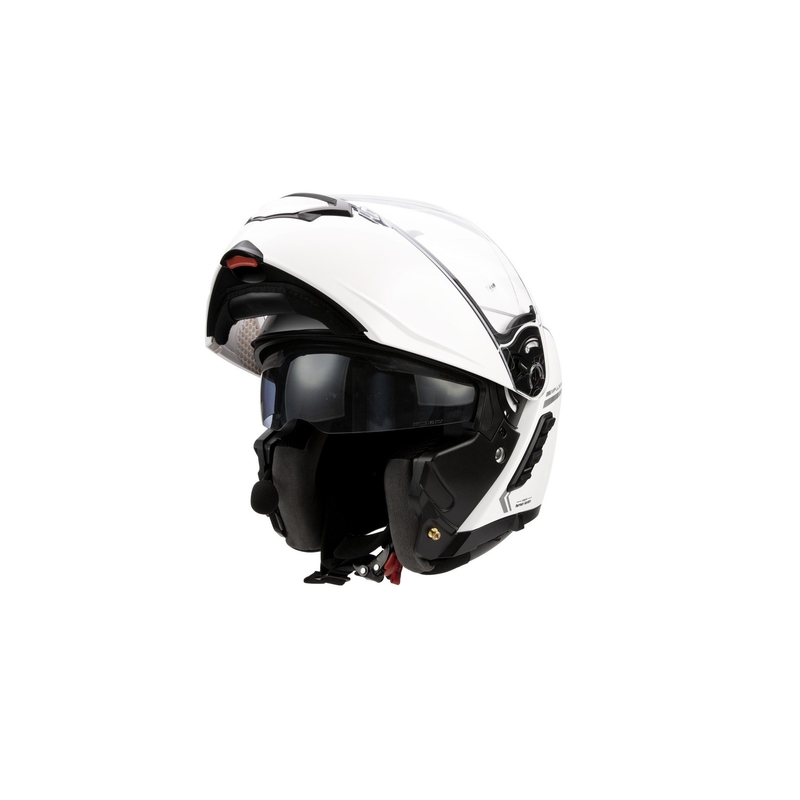 SENA Impulse felnyitható motorkerékpár sisak Mesh headsettel fényes fehér