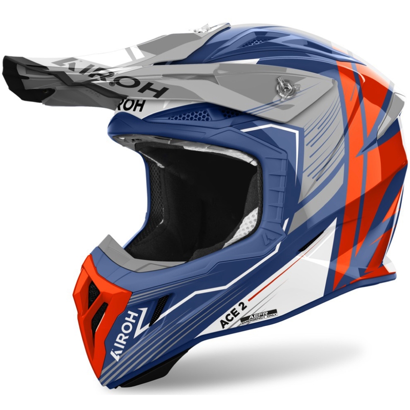 Airoh Aviator Ace 2 Engine motocross sisak fényes kék