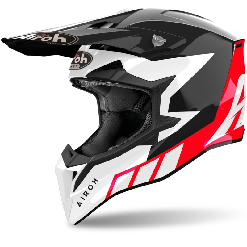 Airoh Wraaap Reloaded motokrossz bukósisak fényes piros
