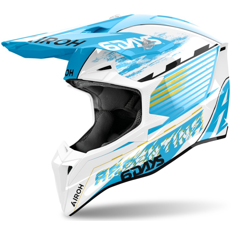 Airoh Wraaap Six Days Argentina 2024 motocross sisak - limitált kiadású fényes kivitelben