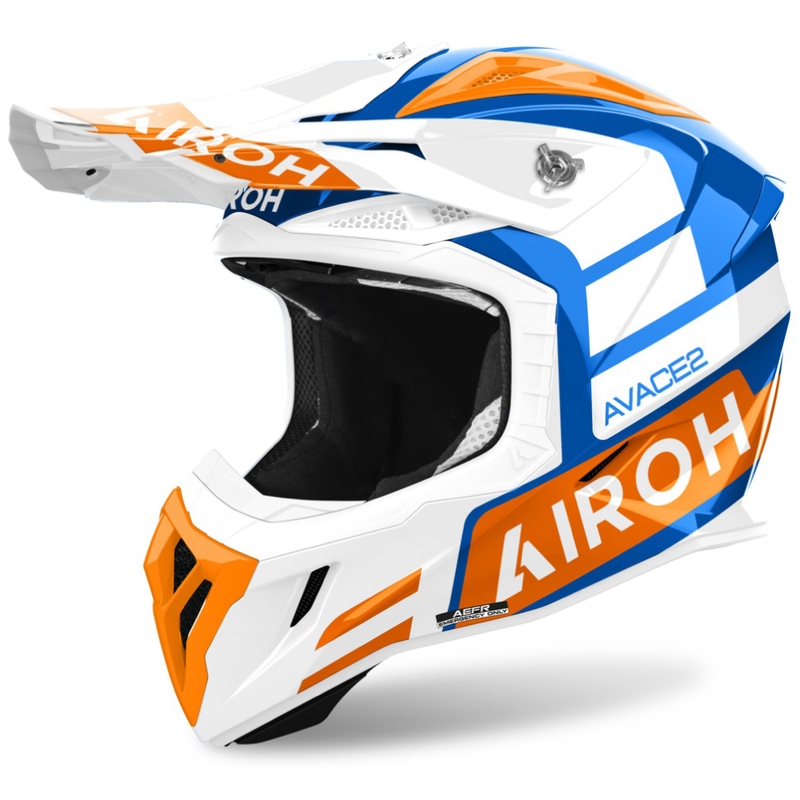 Motocross sisak Airoh Aviator Ace 2 Sake fényes narancssárga
